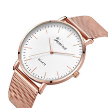 Load image into Gallery viewer, Fashion ladies Wristwatch stainless steel mesh strap quartz watch simple casual Wristwatch exquisite Wristwatch