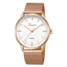 Load image into Gallery viewer, Fashion ladies Wristwatch stainless steel mesh strap quartz watch simple casual Wristwatch exquisite Wristwatch