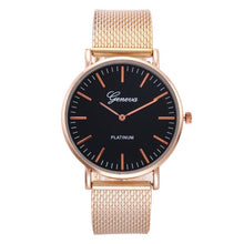 Load image into Gallery viewer, Fashion ladies Wristwatch stainless steel mesh strap quartz watch simple casual Wristwatch exquisite Wristwatch